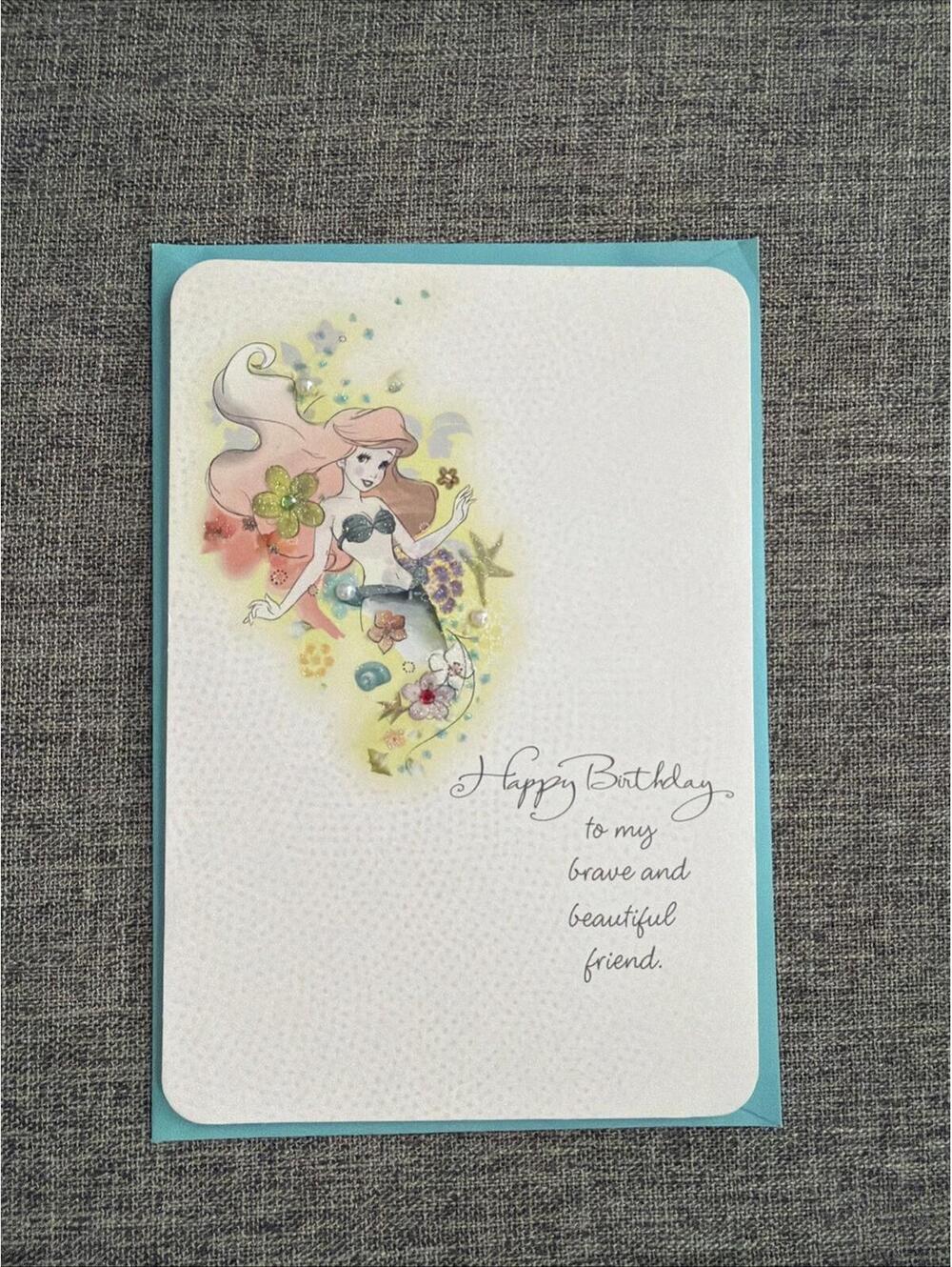 Hallmark Disney Birthday Greeting Card Little Mermaid Happy Birthday To Friend